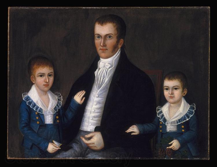 Joshua Johnson John Jacob Anderson and Sons John and Edward France oil painting art